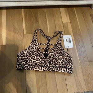 Zyia Leopard Grid Bra